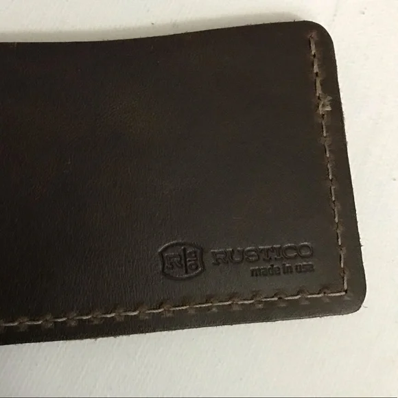 Rustico Credit Card Holder 100% leather Made in USA Brand New - Picture 10 of 10